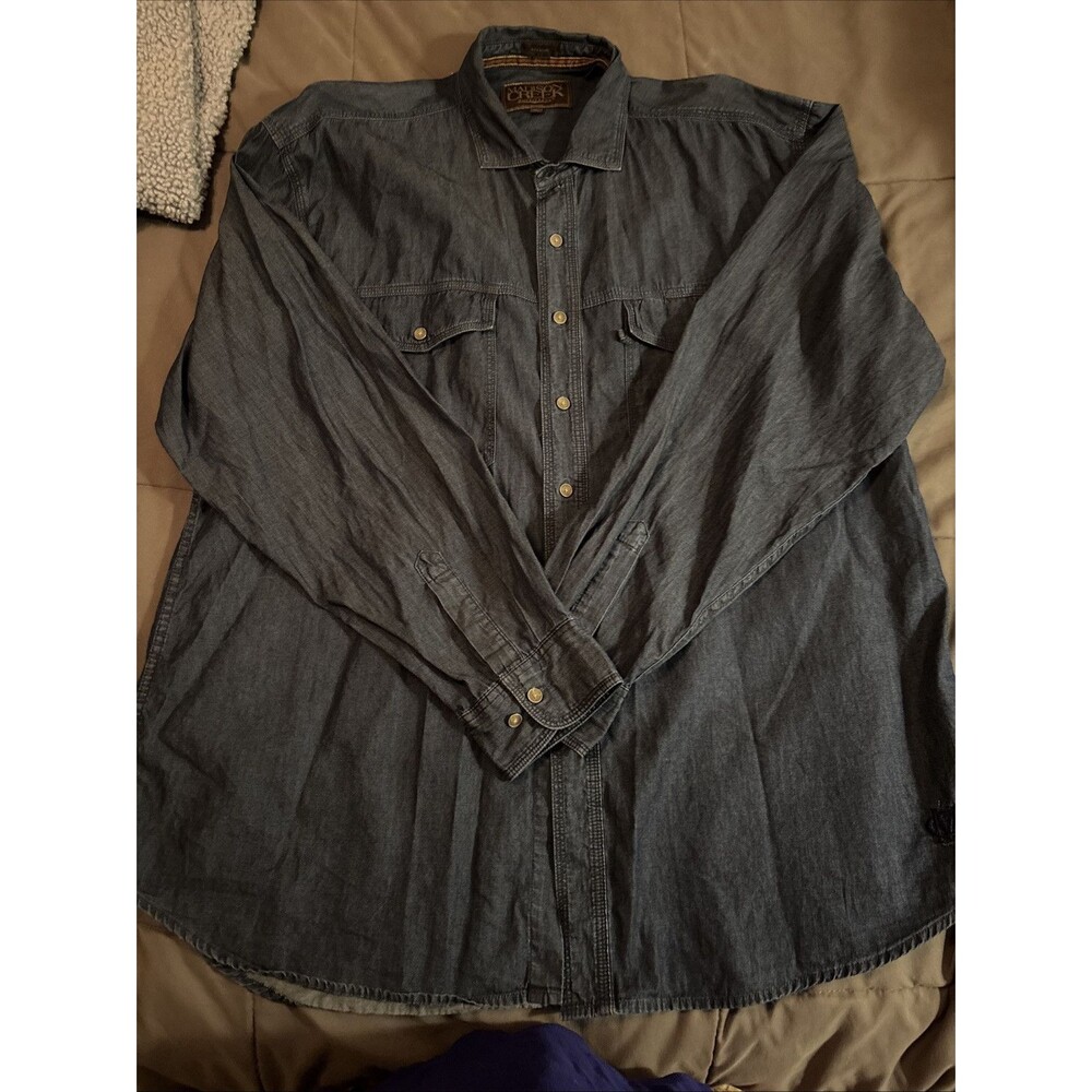 Madison Creek Outfitters Western Denim Cowboy Button Down Shirt Size xL ( $145)